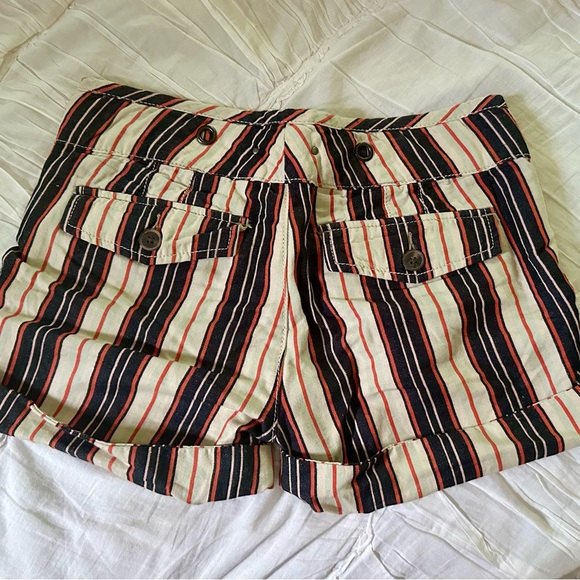 Anthropologie- Hei Hei Esplanade Striped shorts. - Picture 3 of 4